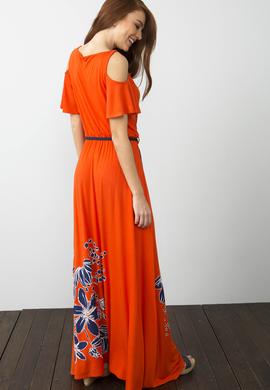 Kırmızı Örme Elbise - 50186617001