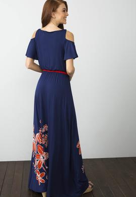 Lacivert Örme Elbise - 50186617010