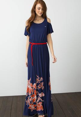 Lacivert Örme Elbise - 50186617010