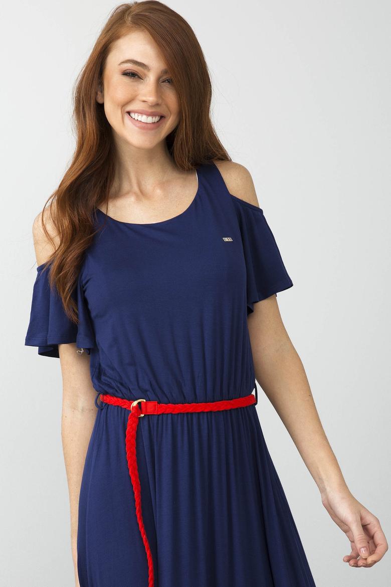 Lacivert Örme Elbise - 50186617010