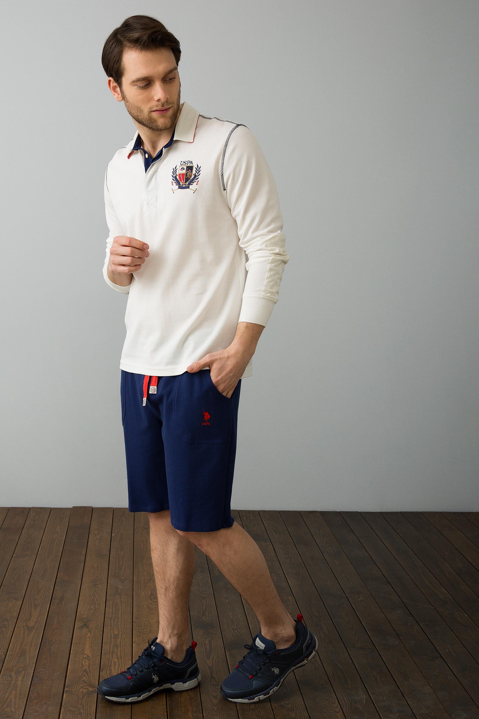 Erkek Beyaz Sweatshirt - Image 2