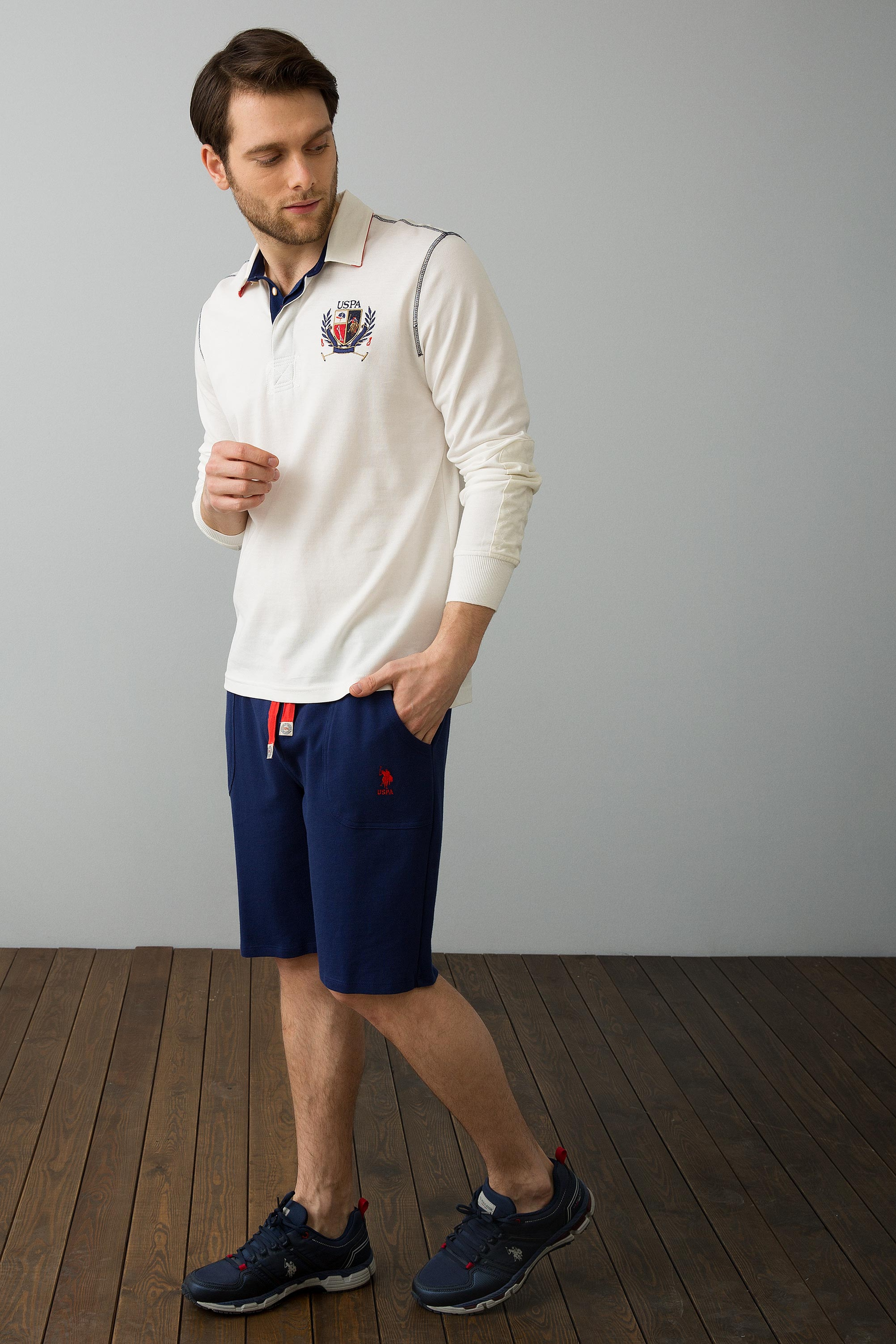 Erkek Beyaz Sweatshirt