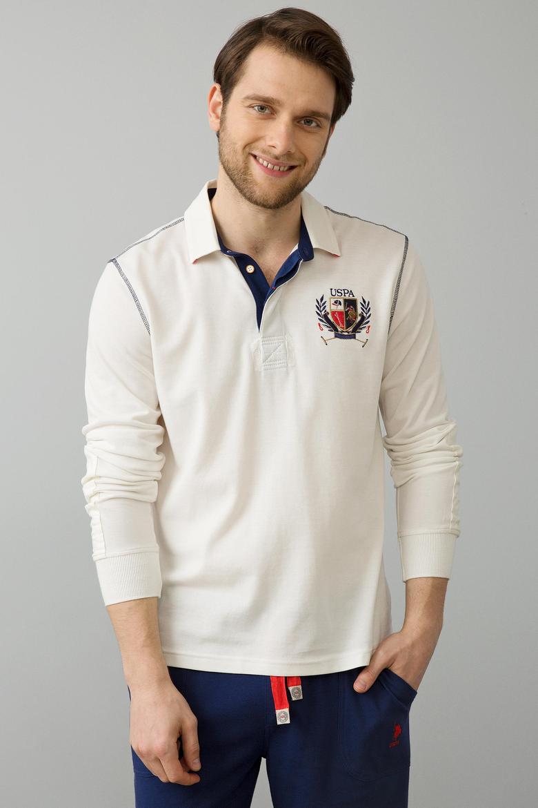 Erkek Beyaz Sweatshirt