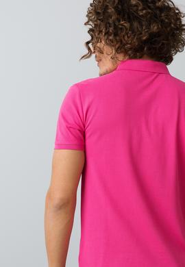 Erkek Fuşya Basic Tişört - 50187188213