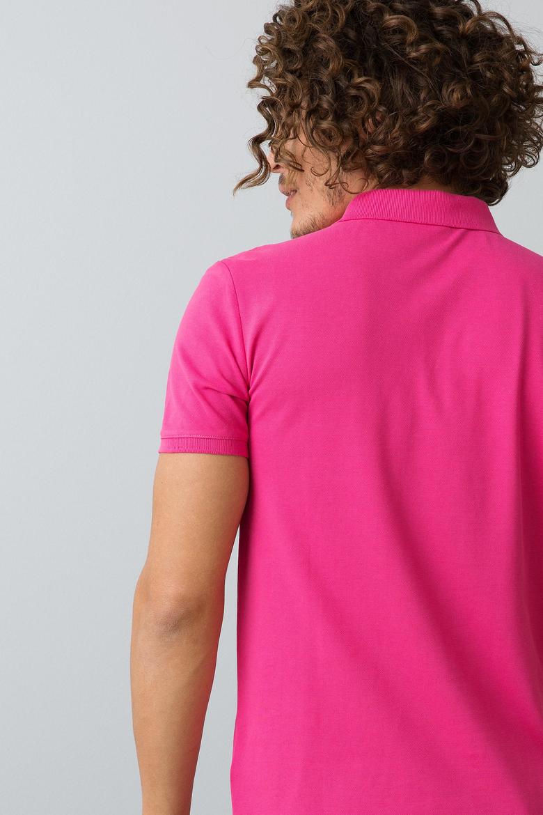 Erkek Fuşya Basic Tişört - 50187188213