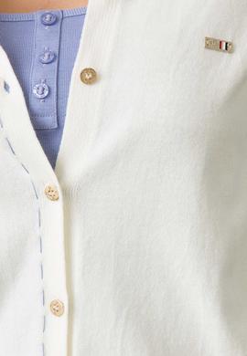 Beyaz Triko Hırka Basic - 50187230037