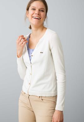 Beyaz Triko Hırka Basic - 50187230037