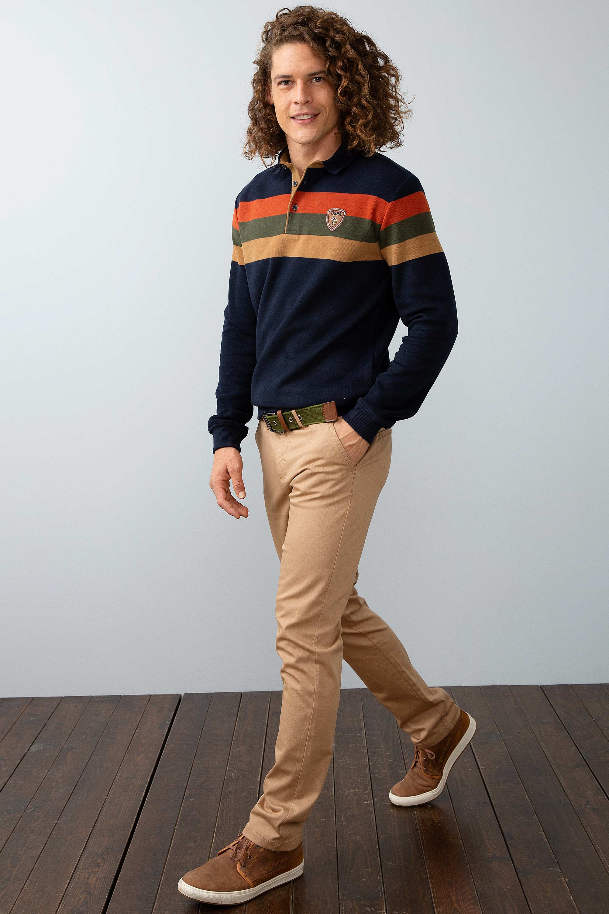 Erkek Camel Kanvas Pantolon - Image 1