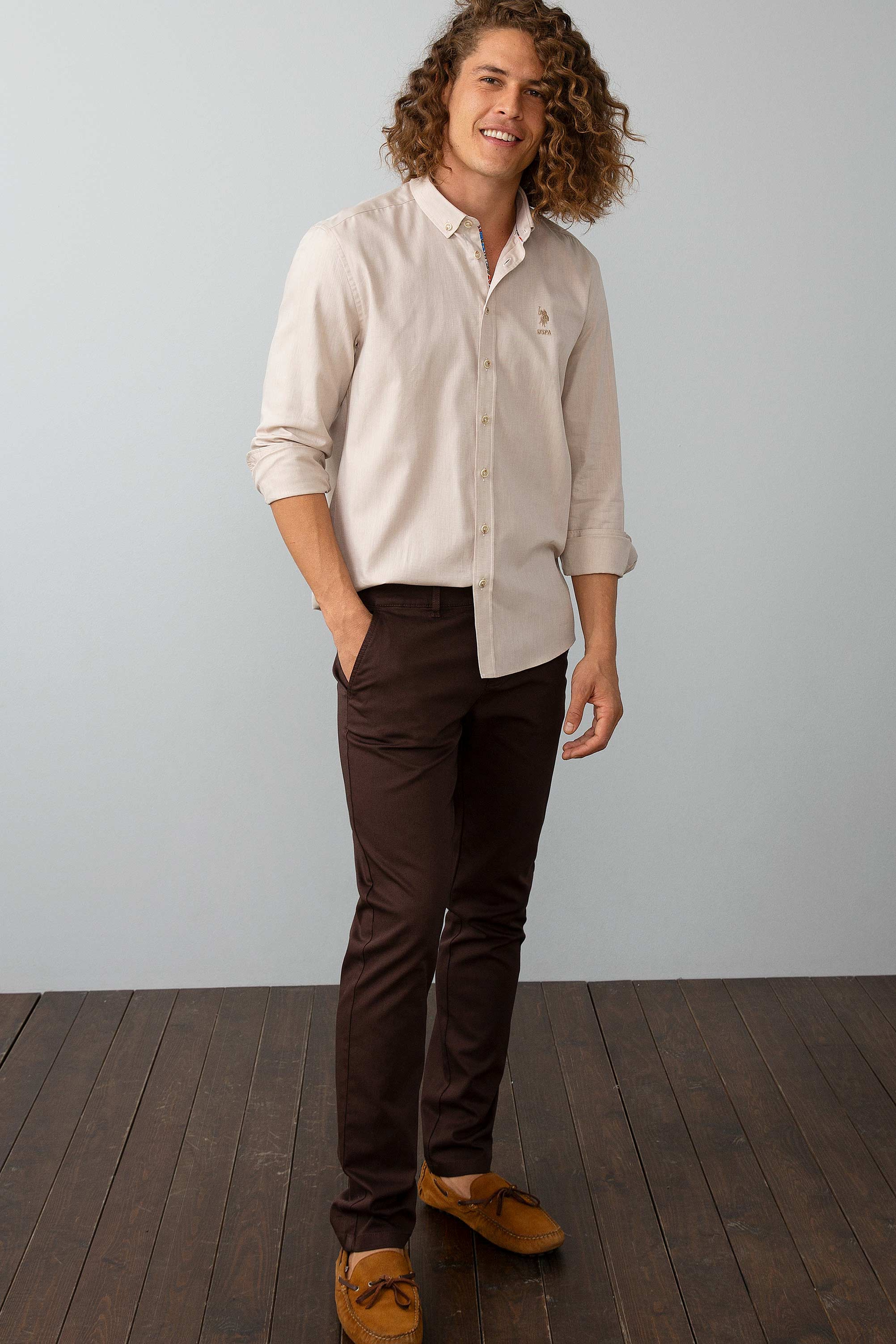 Kahverengi Slim Pantolon