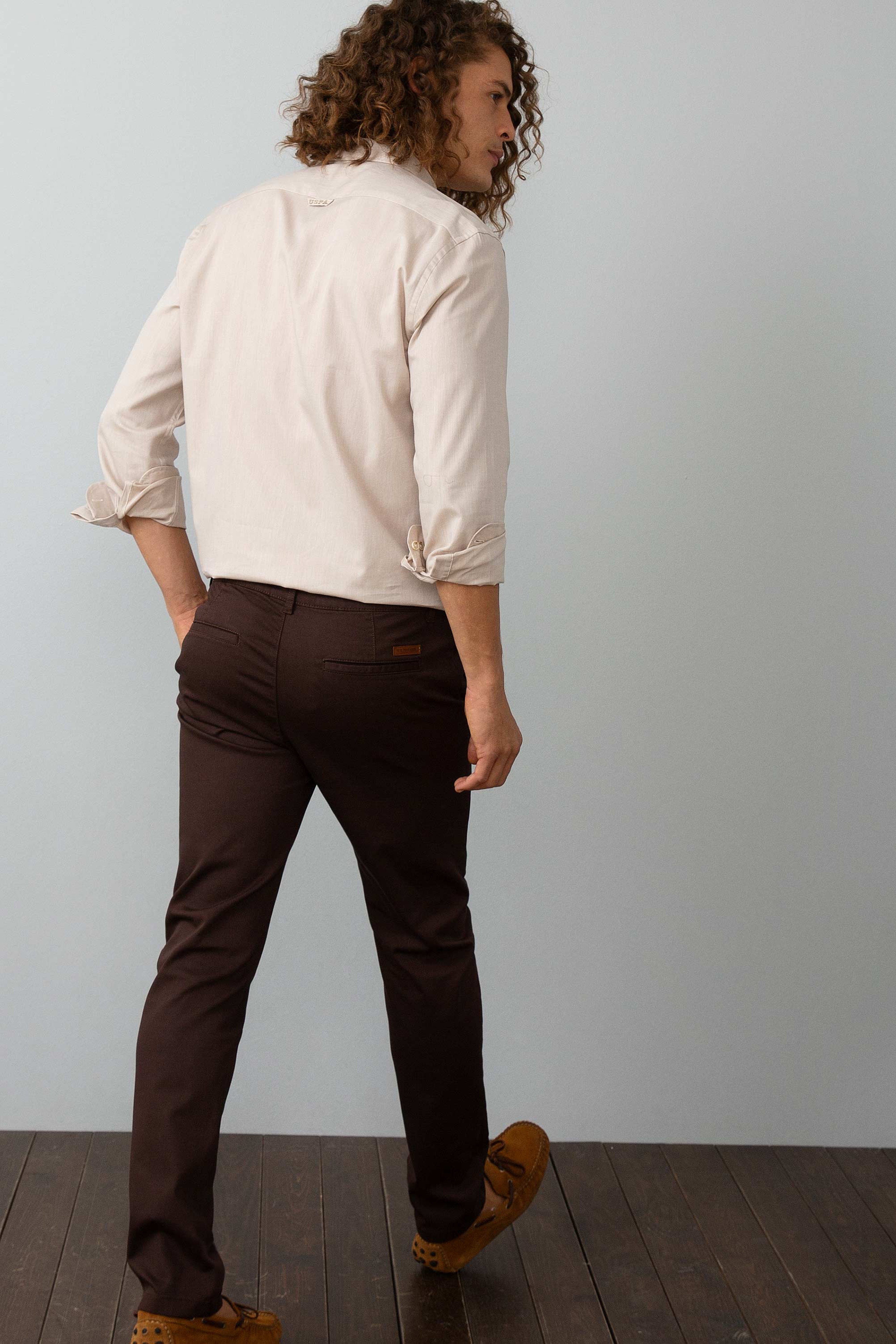 Kahverengi Slim Pantolon - Image 3