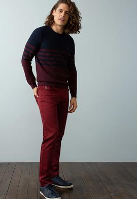 Erkek Bordo Kanvas Pantolon - 50193585073
