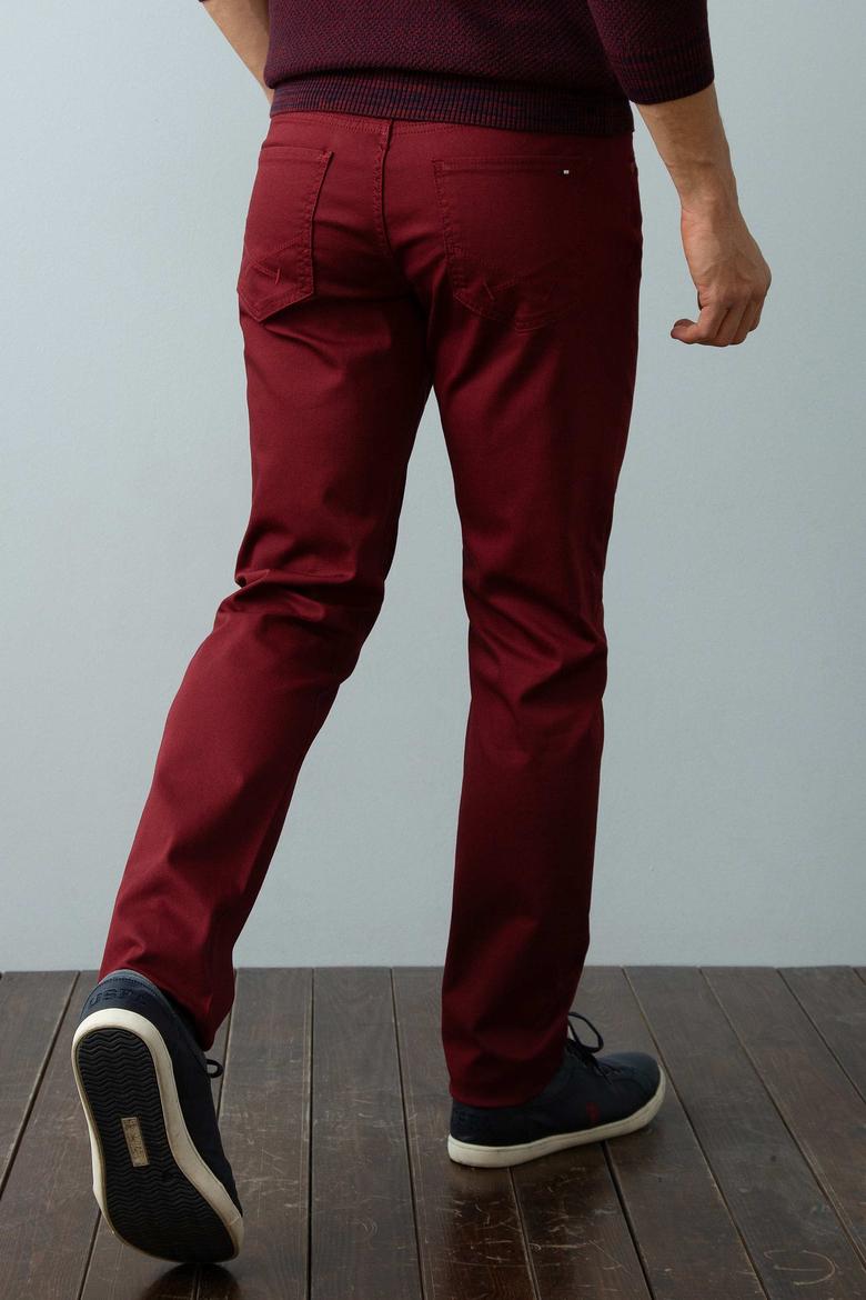 Erkek Bordo Kanvas Pantolon - 50193585073