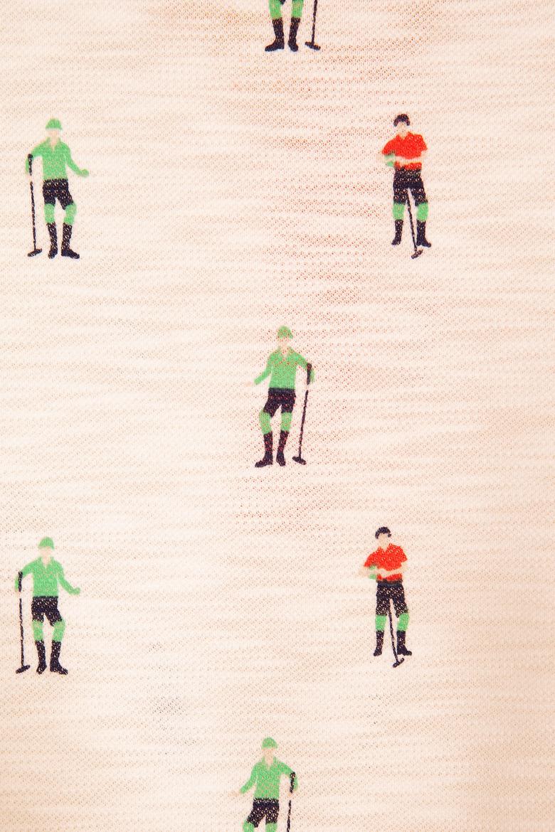 Erkek Çocuk Beyaz Polo Yaka Tişört - 50199110047