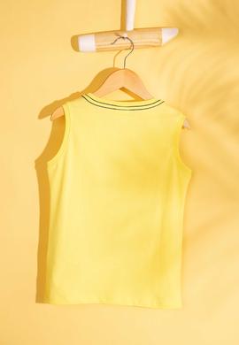 Çocuk Sarı Bisiklet Yaka Tişört - 50199111056