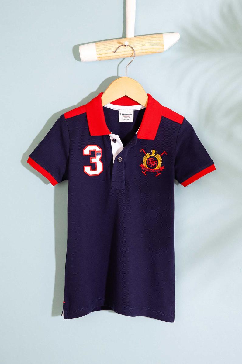 Erkek Çocuk Lacivert Polo Yaka Tişört