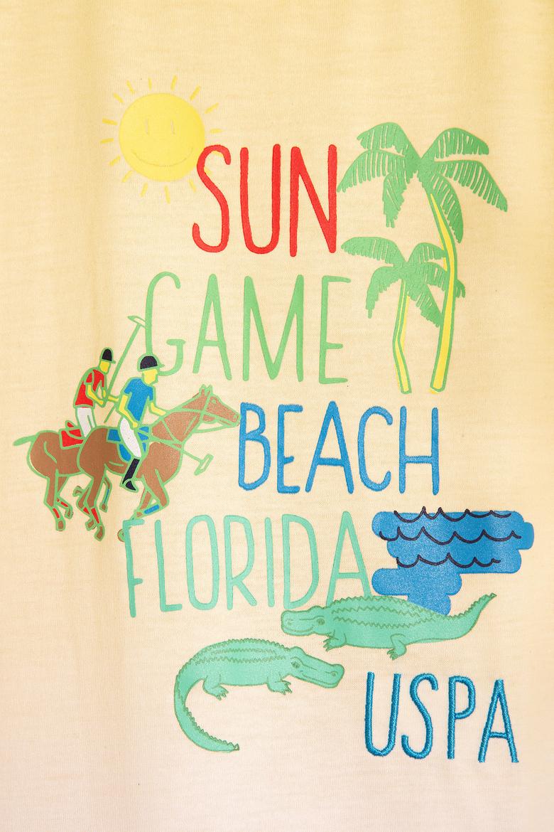 Çocuk Sarı Bisiklet Yaka Tişört - 50200249001