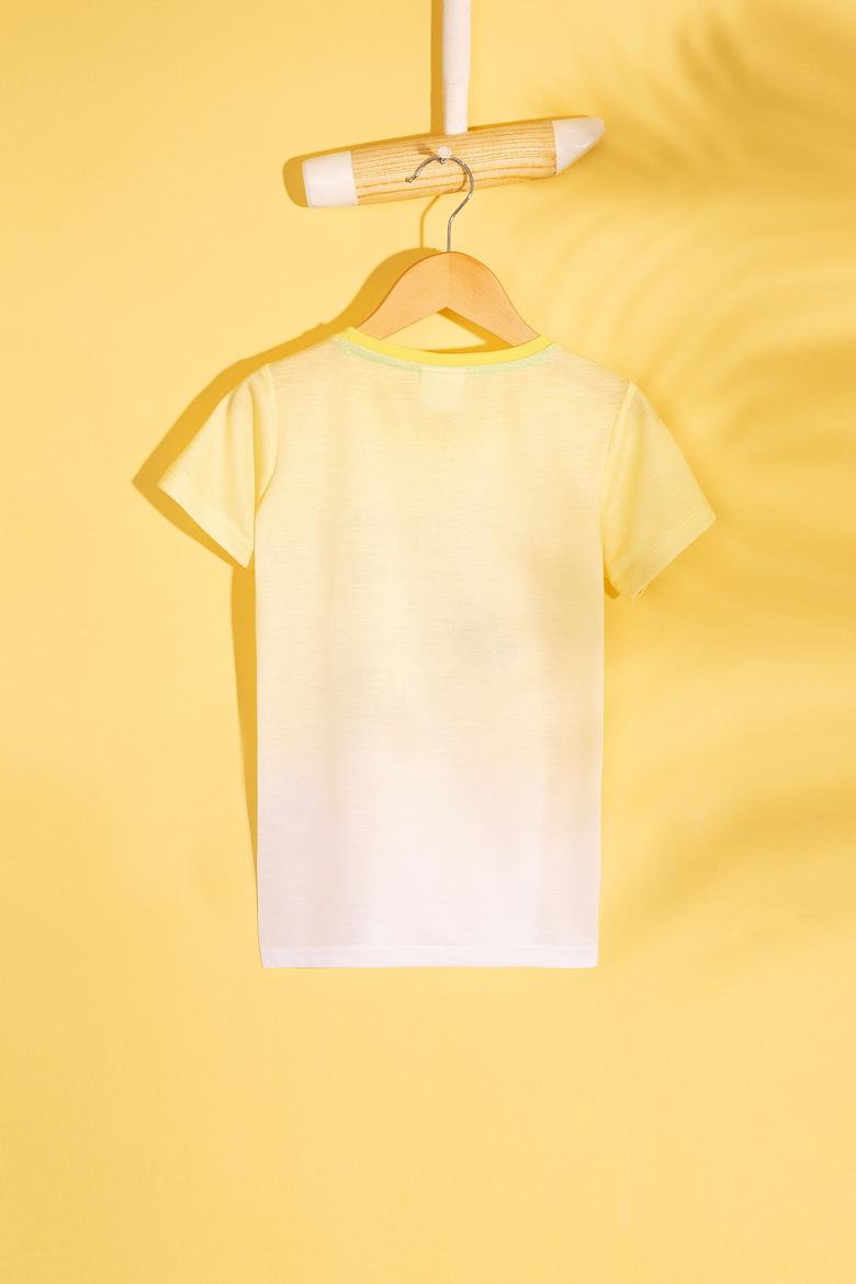 Çocuk Sarı Bisiklet Yaka Tişört - 50200249001