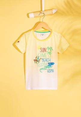 Çocuk Sarı Bisiklet Yaka Tişört - 50200249001