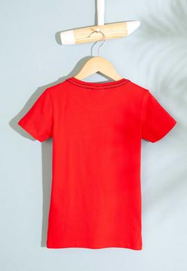 Çocuk Kırmızı Bisiklet Yaka Tişört - 50200259015