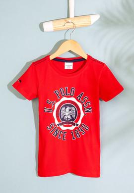Çocuk Kırmızı Bisiklet Yaka Tişört - 50200259015