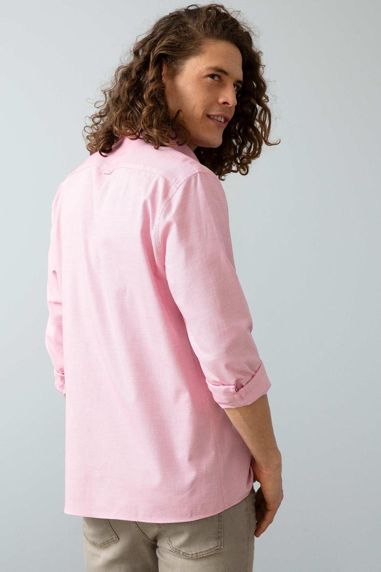 Erkek Pembe Uzun Kollu Gömlek - 50200281010