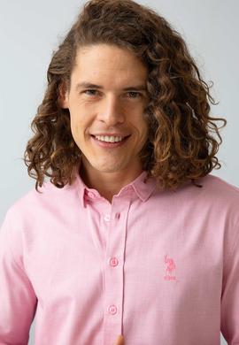 Erkek Pembe Uzun Kollu Gömlek - 50200281010