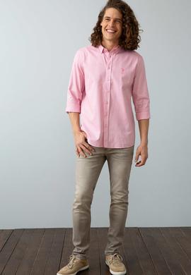 Erkek Pembe Uzun Kollu Gömlek - 50200281010
