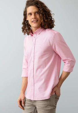 Erkek Pembe Uzun Kollu Gömlek - 50200281010