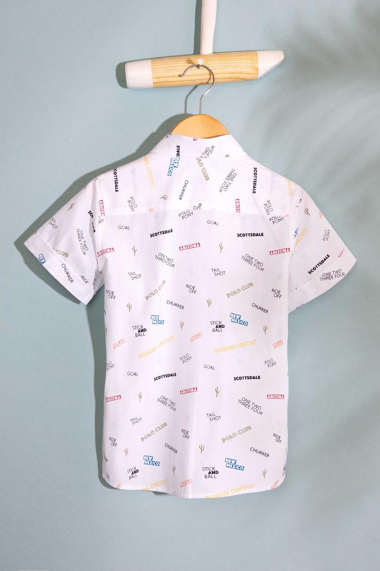 Erkek Çocuk Beyaz Gömlek Kısakol - 50200284001