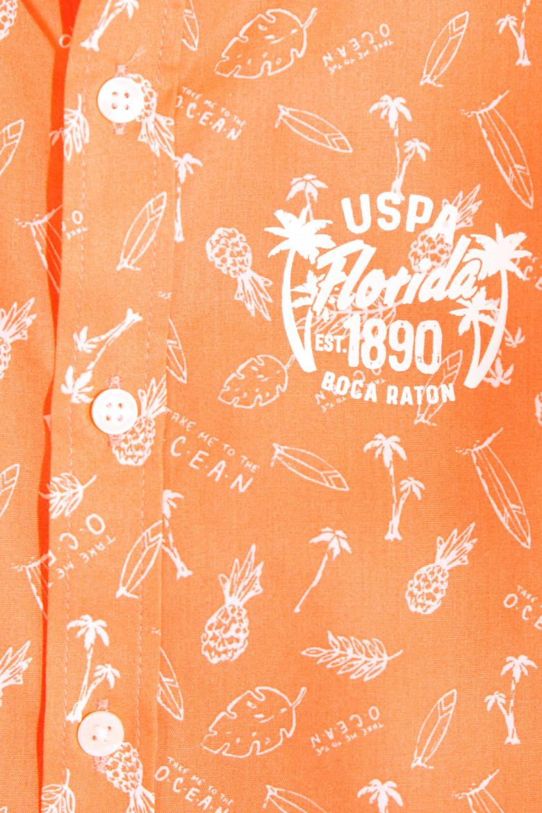 Erkek Çocuk Somon Kısa Kollu Gömlek - 50200289028