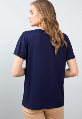 Kadın Lacivert Tişört - 50202584006