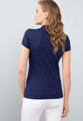 Kadın Lacivert Polo Yaka T-Shirt - 50202589015