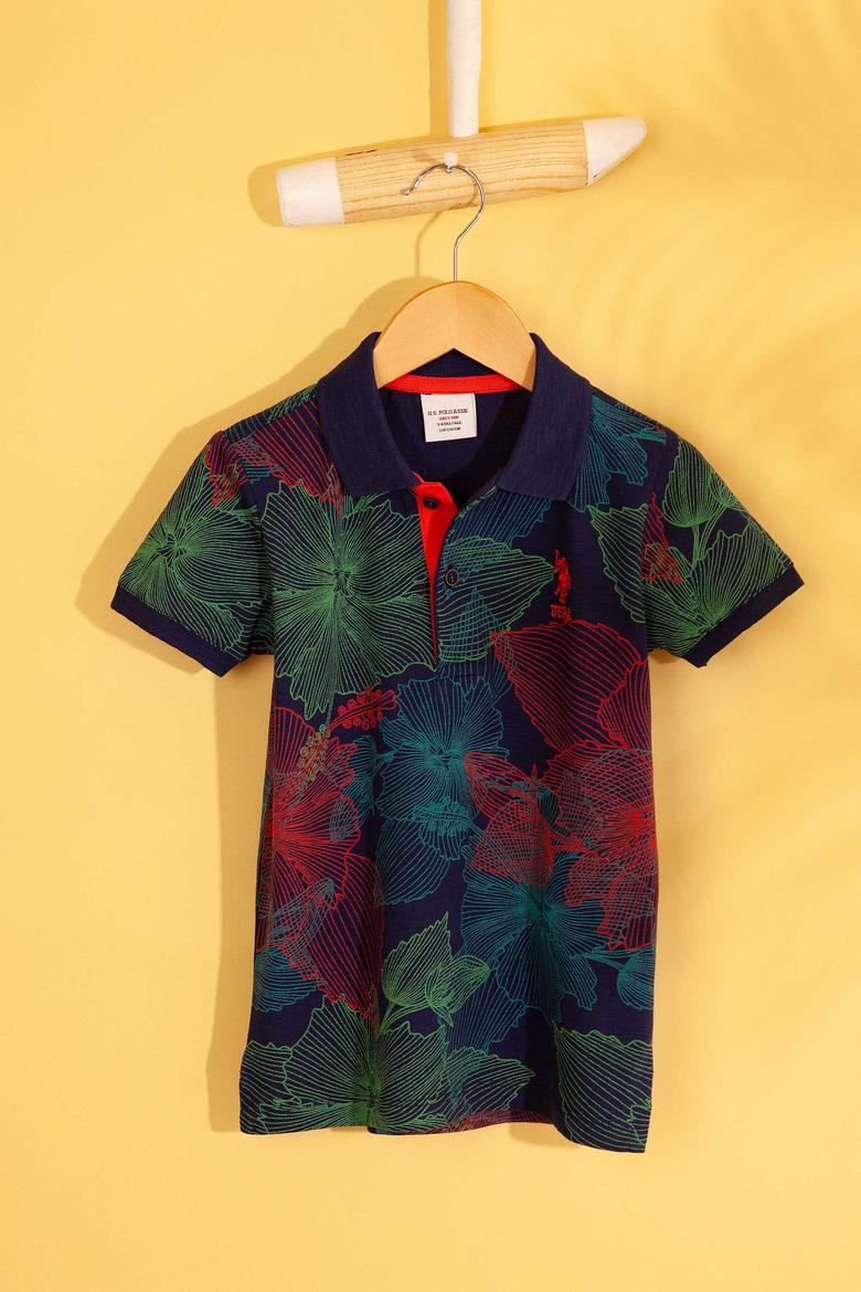 Erkek Çocuk Lacivert Polo Yaka Tişört