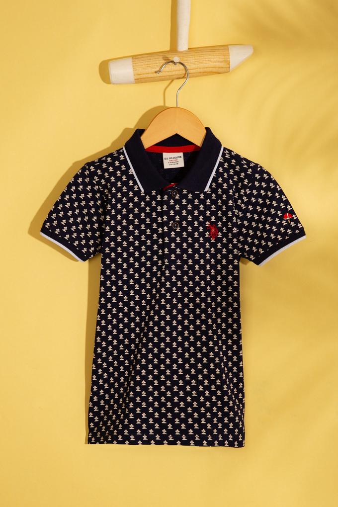 Erkek Çocuk Lacivert Polo Yaka Tişört