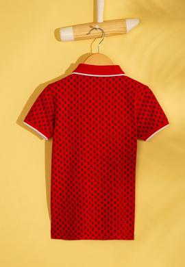 Erkek Çocuk Kırmızı Polo Yaka Tişört - 50206274013