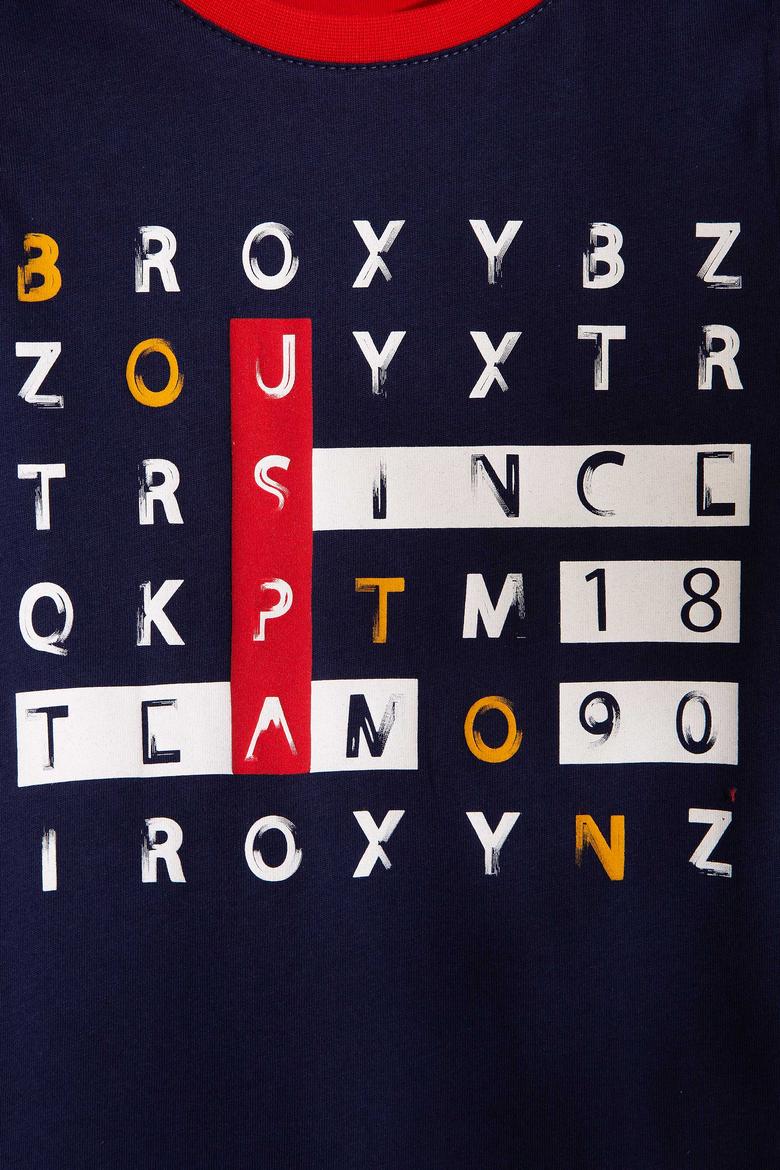 Çocuk Lacivert Bisiklet Yaka Tişört - 50206275014