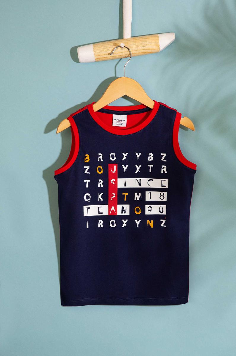 Çocuk Lacivert Bisiklet Yaka Tişört