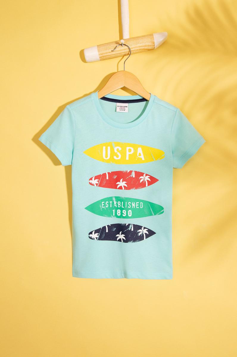 Çocuk Mavi Bisiklet Yaka Tişört