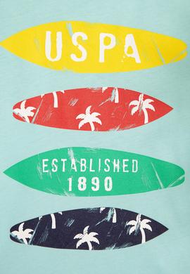 Çocuk Mavi Bisiklet Yaka Tişört - 50206277013