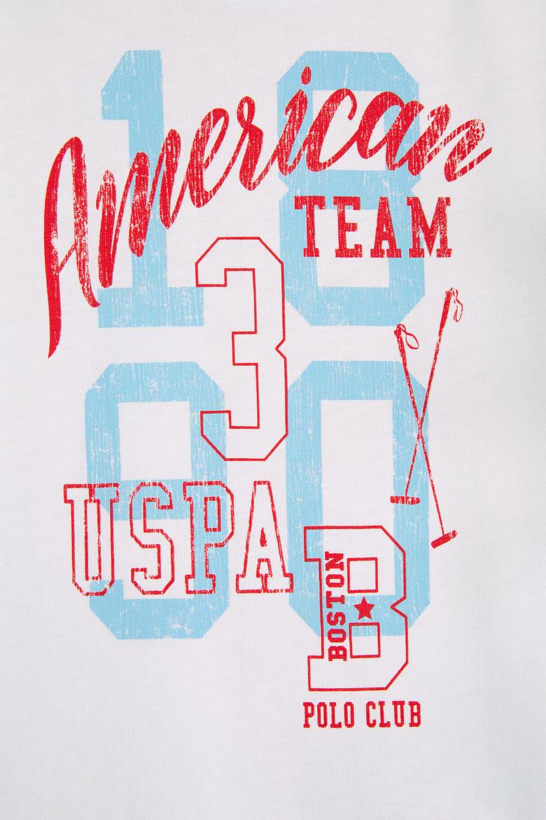 Çocuk Beyaz Bisiklet Yaka Tişört - 50206300001