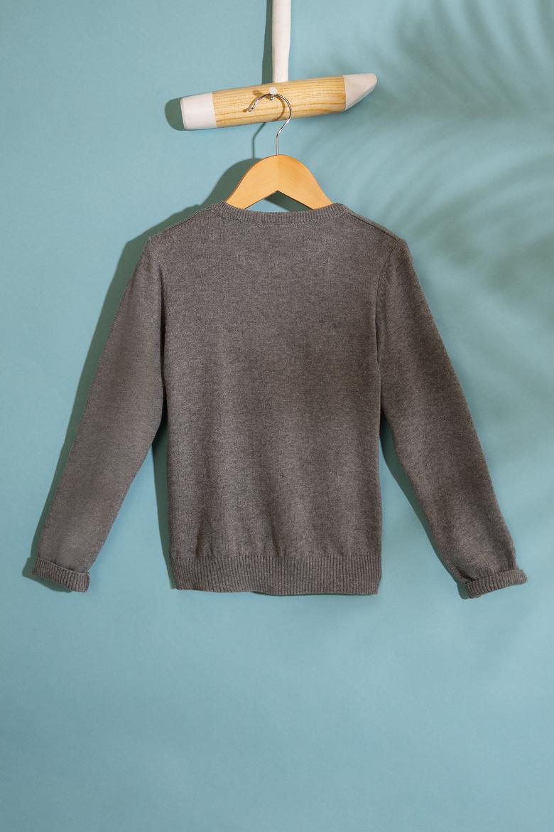 Erkek Çocuk Gri Kazak - 50213240052