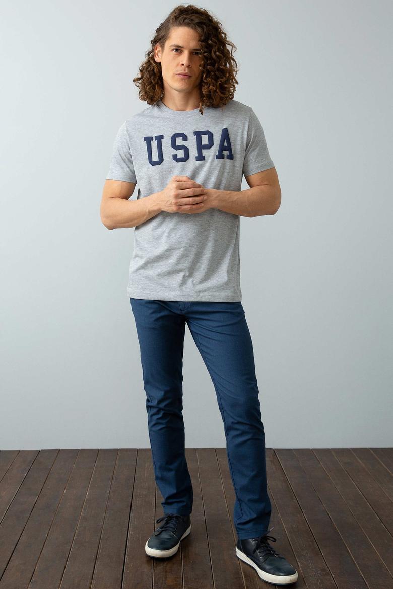 Erkek Gri Melanj Basic Tişört - 50199830037