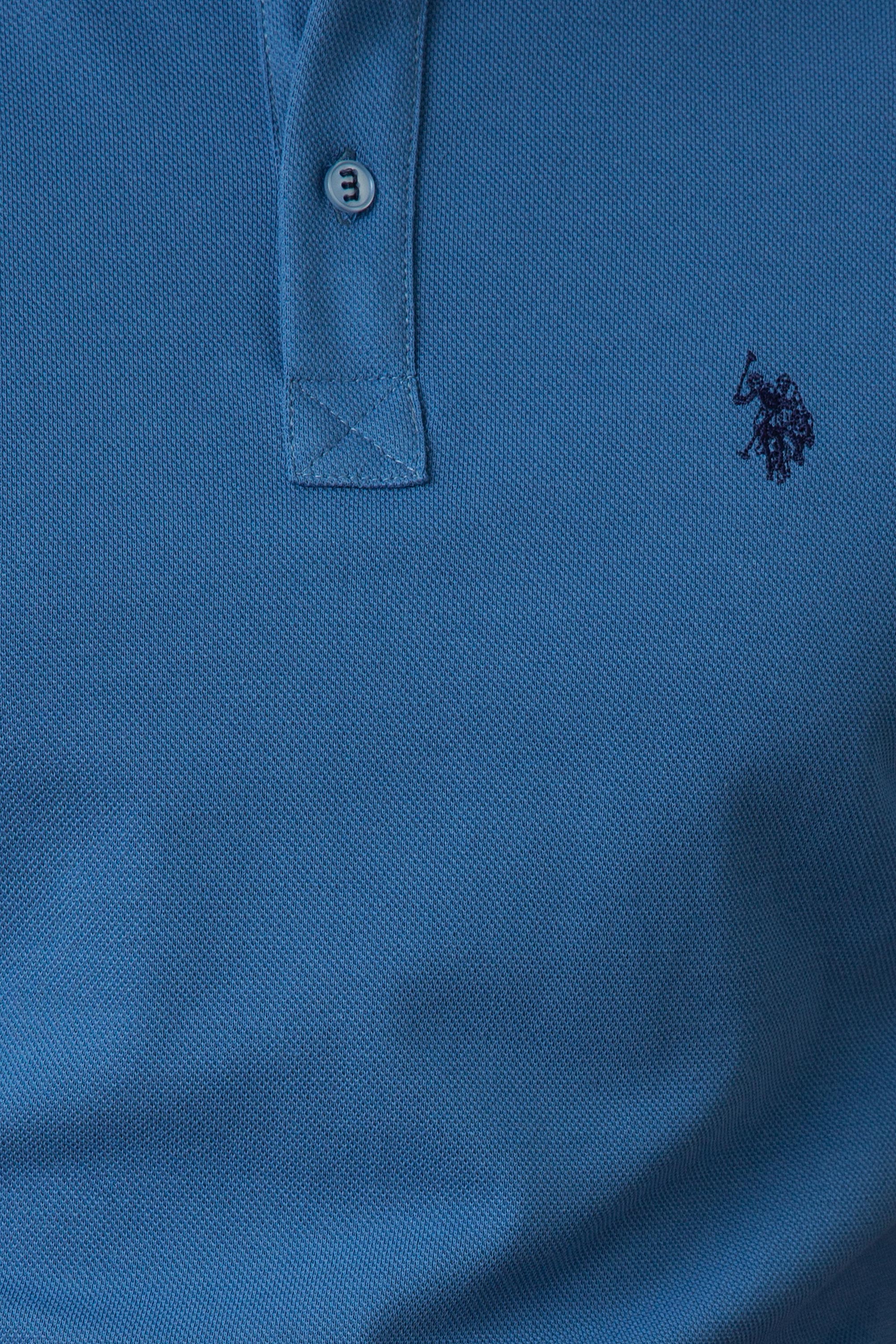 Erkek Mavi T-Shirt Basic - Image 4