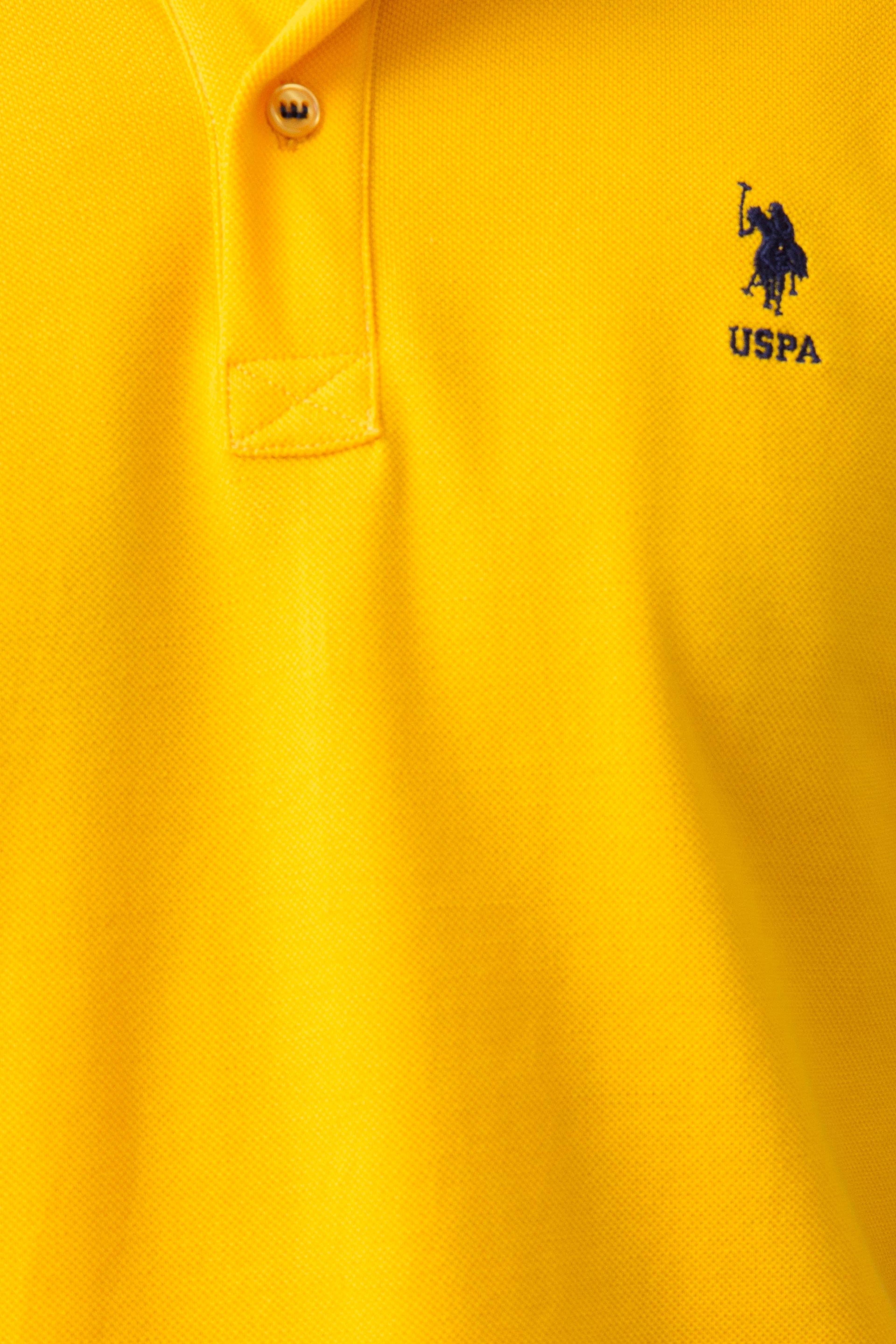 Erkek Sarı T-Shirt Basic - Image 4