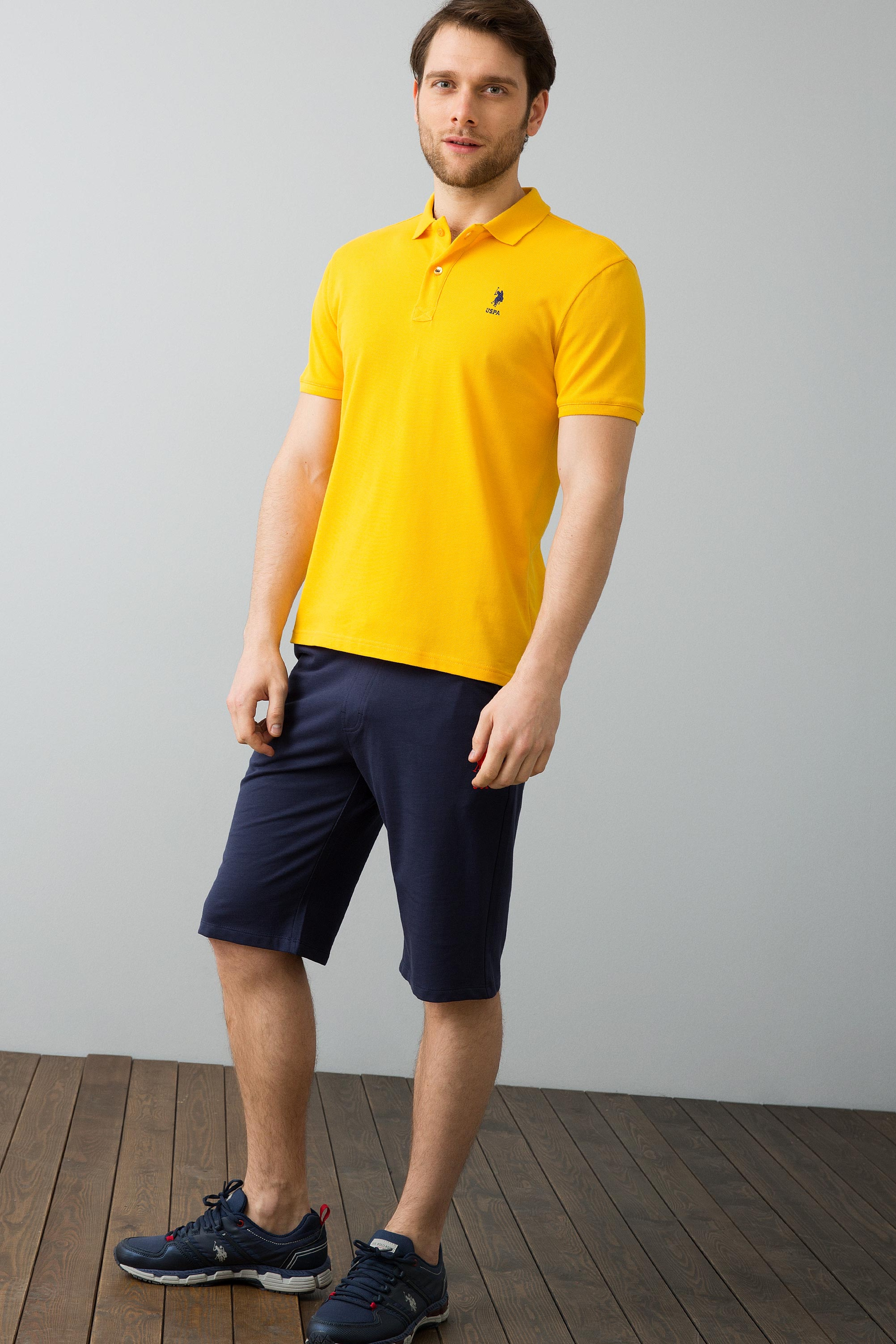 Erkek Sarı T-Shirt Basic