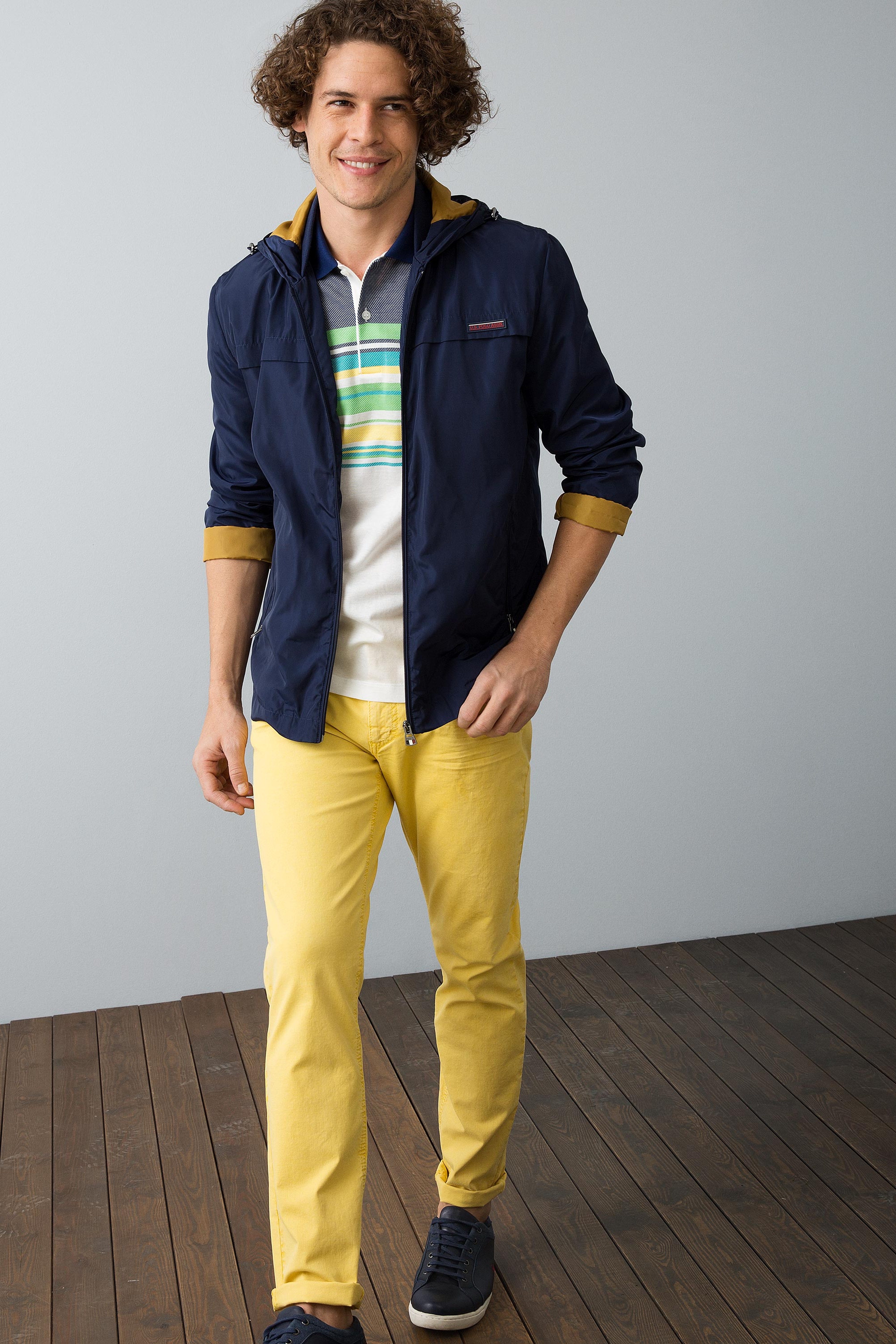 Sarı Slim Pantolon - Image 1