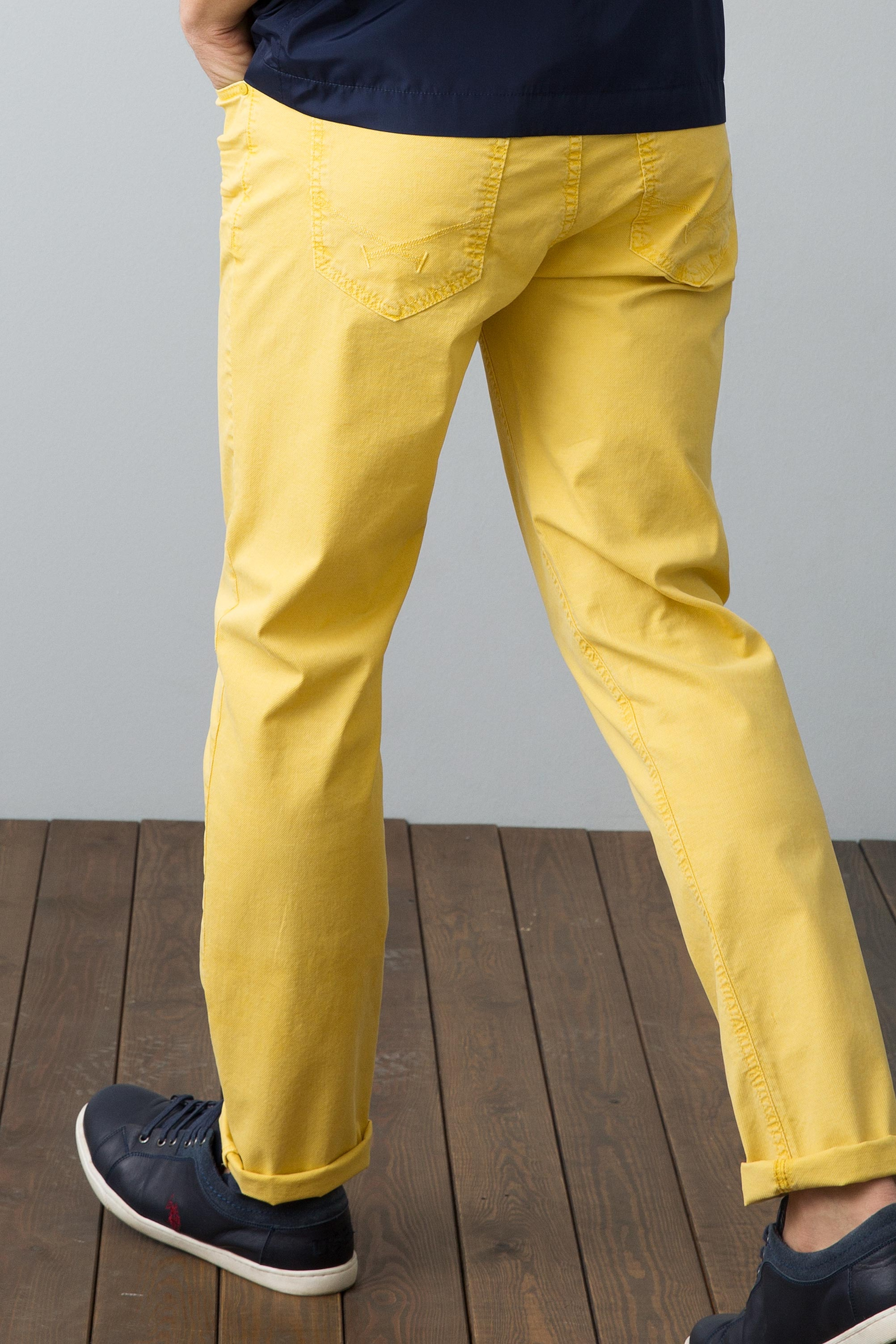 Sarı Slim Pantolon