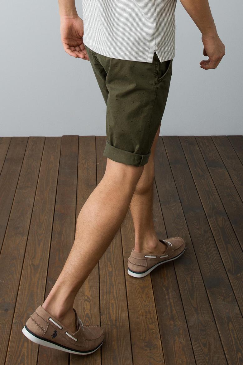 Yeşil Dokuma Bermuda Capri - 50187339072