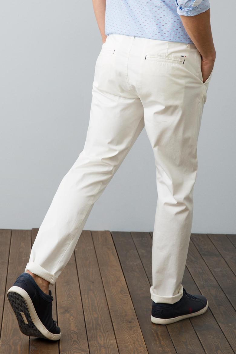 Beyaz Slim Pantolon - 50189025006