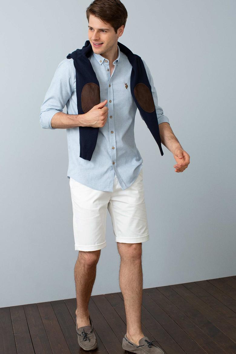 Beyaz Standart Şort